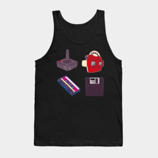 80's retro objects essential sticker pack Tank Top